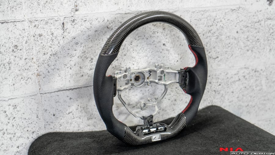 NIA Lexus IS 2014-2016 Carbon Fiber Steering Wheel - Image 5