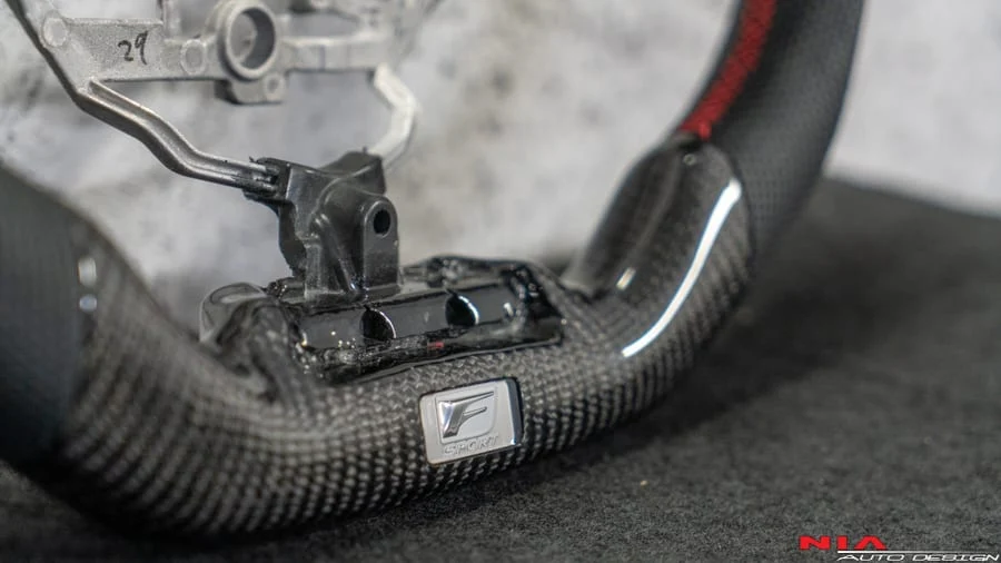 NIA Lexus IS 2014-2016 Carbon Fiber Steering Wheel - Image 8