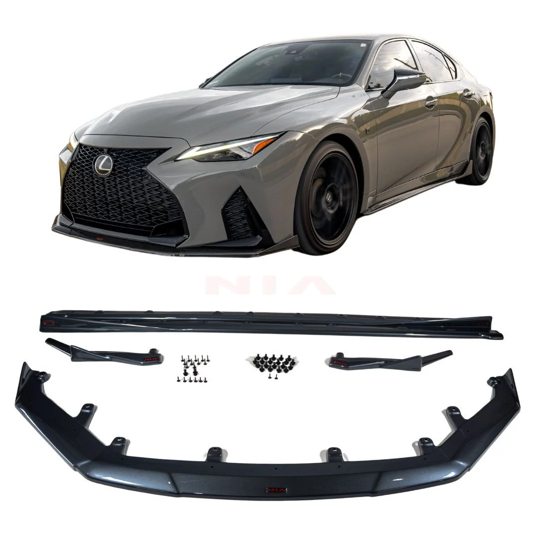 Lexus IS 500 NIA full splitter lip bodykit 5pcs (front lip, side skirts, rear apron spats) 2022-2025