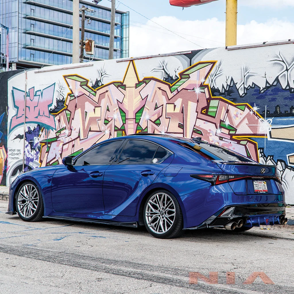 Lexus IS 500 NIA Full Body Kit 6pcs (Front Splitter, Side Skirt Rockers, Rear apron spats, Diffuser - Image 12