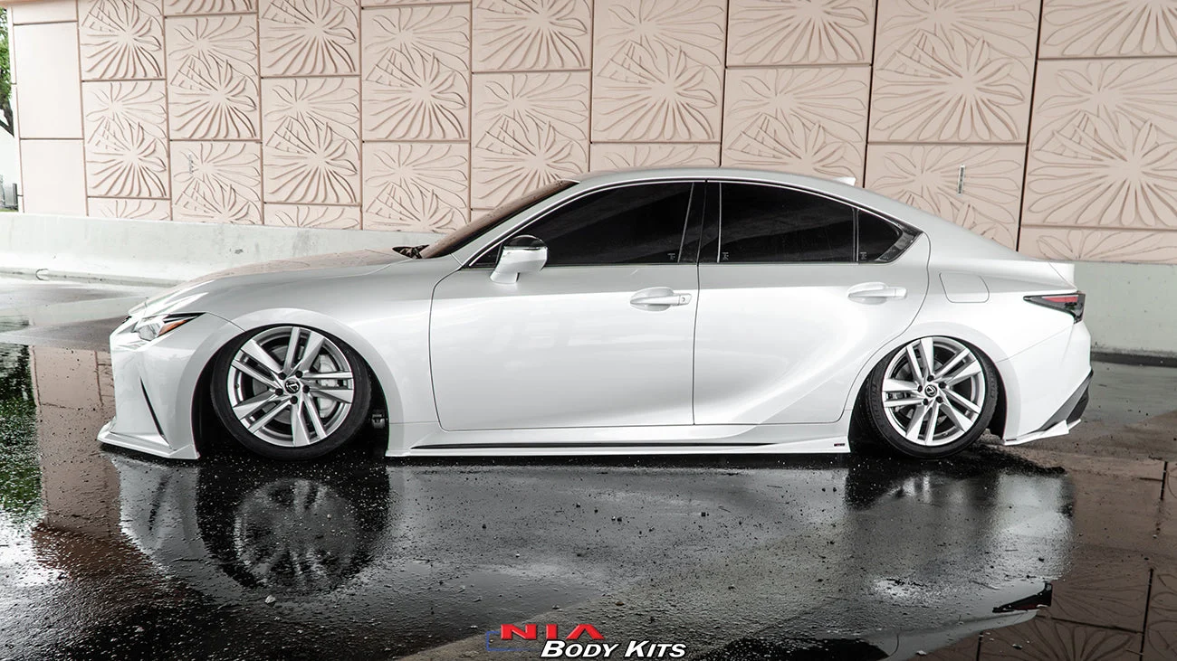 Lexus IS Base Model NIA Full Body Kit 6pcs (Front Splitter, Side Skirt Rockers, Rear apron spats - Image 10