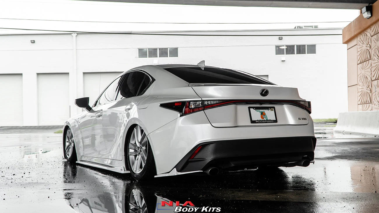 Lexus IS Base Model NIA Full Body Kit 6pcs (Front Splitter, Side Skirt Rockers, Rear apron spats - Image 13