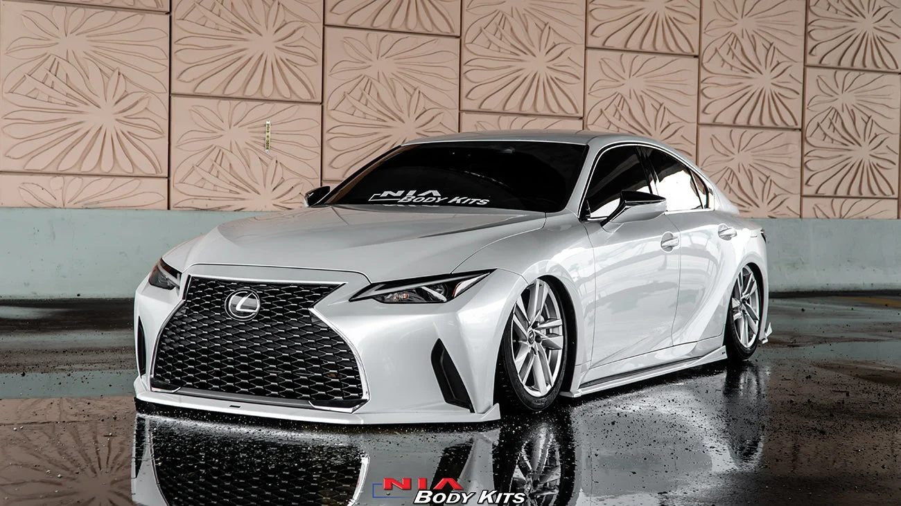 Lexus IS Base Model NIA Full Body Kit 6pcs (Front Splitter, Side Skirt Rockers, Rear apron spats - Image 8