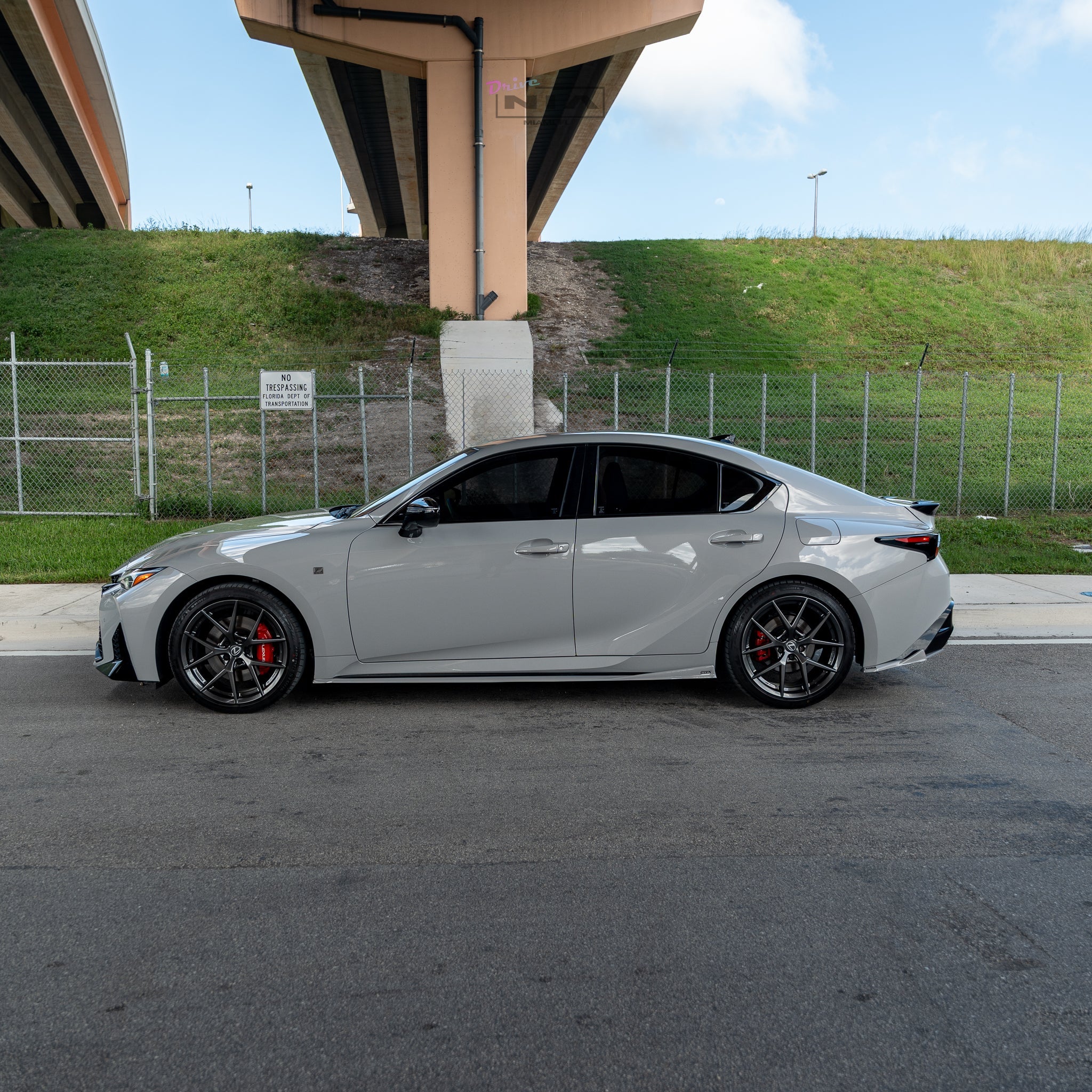 Lexus IS F-Sport NIA Full Body Kit 6pcs (Front Splitter, Side Skirt Rockers, Rear apron spats - Image 2