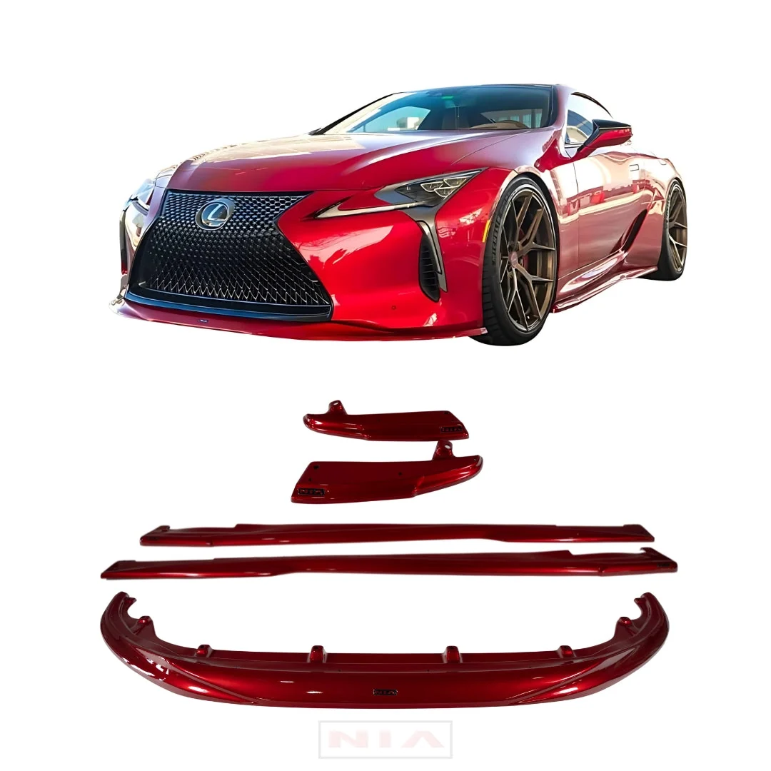 Lexus LC 500 NIA Full Body Kit 6pcs (Front Splitter, Side Skirt Rockers, Rear Apron Spats, Diffuser - Image 26
