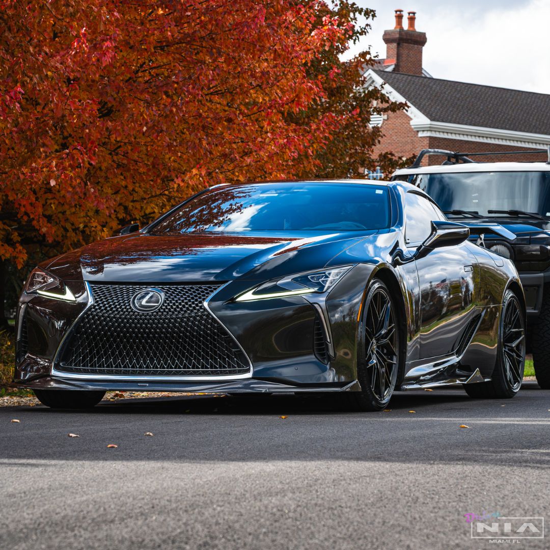 Lexus LC 500 NIA Full Body Kit 6pcs (Front Splitter, Side Skirt Rockers, Rear Apron Spats, Diffuser - Image 7