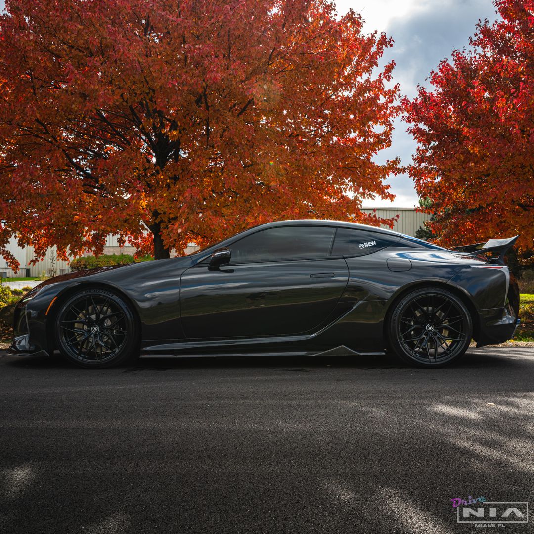Lexus LC 500 NIA Full Body Kit 6pcs (Front Splitter, Side Skirt Rockers, Rear Apron Spats, Diffuser - Image 9