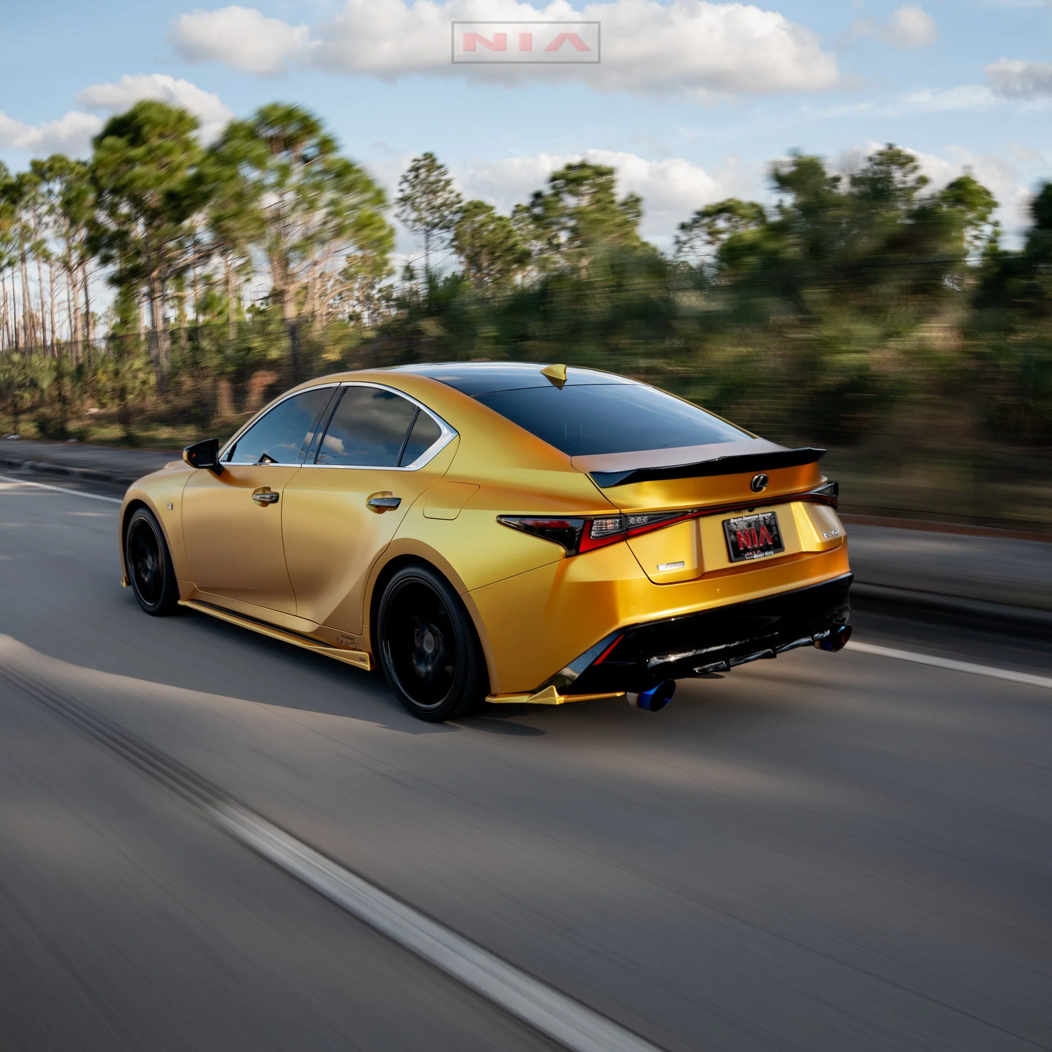 Lexus IS Base Model, F-Sport NIA Rear Lip Spats bodykit 2021-2026 in ABS or Carbon Fiber - Image 13
