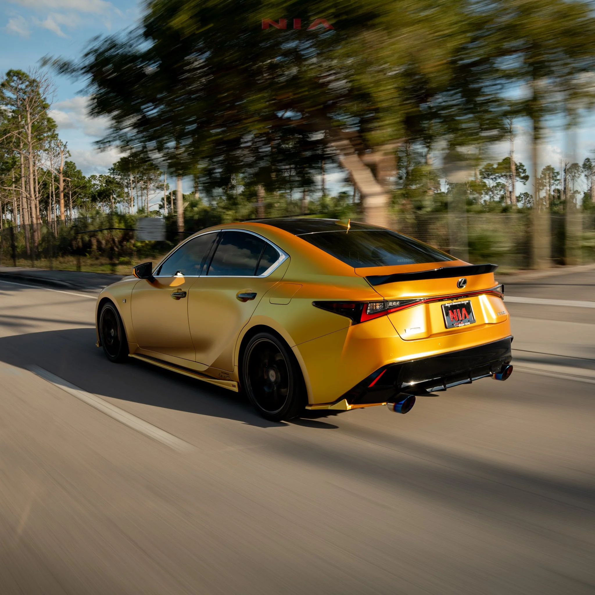 Lexus IS Base Model, F-Sport NIA Rear ducktail Wing Spoiler V1 2021-2025 in ABS - Image 2