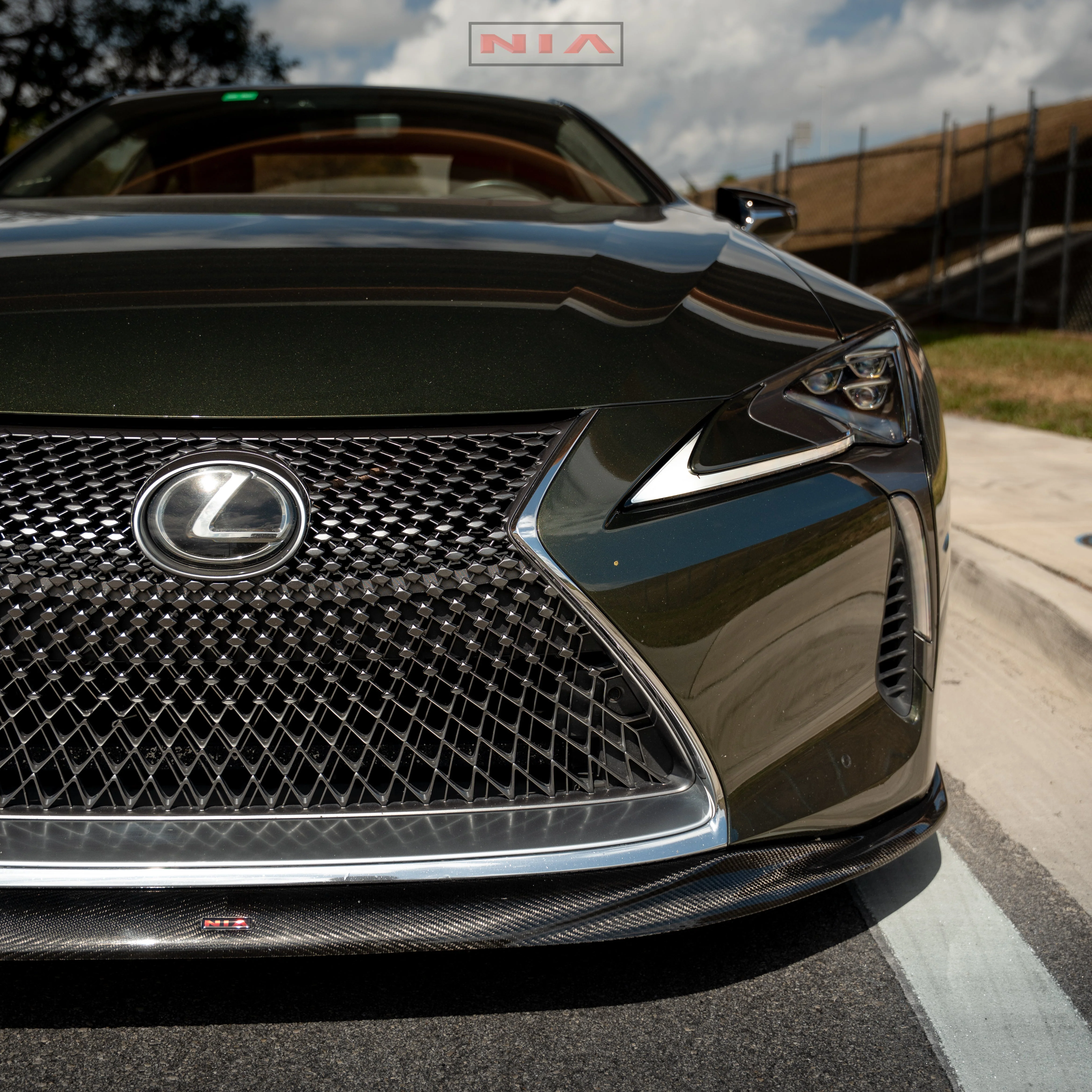 Lexus LC 500 NIA Front Splitter 2018-2026 in ABS or Carbon Fiber - Image 14