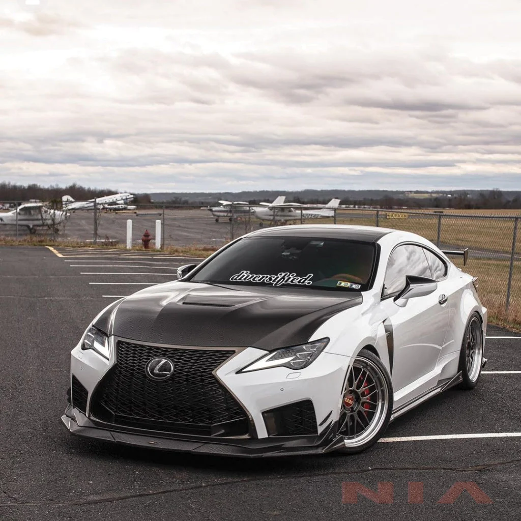 Lexus RC-F NIA Front Splitter 2020-2025 in ABS or Carbon Fiber - Image 7