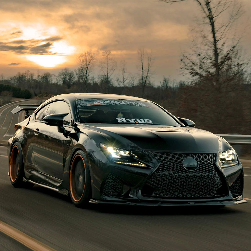 Lexus RC-F NIA Full Body Kit 5pcs (Front Splitter, Side Skirt Rockers, Rear apron spats) 2015-2019 s - Image 6