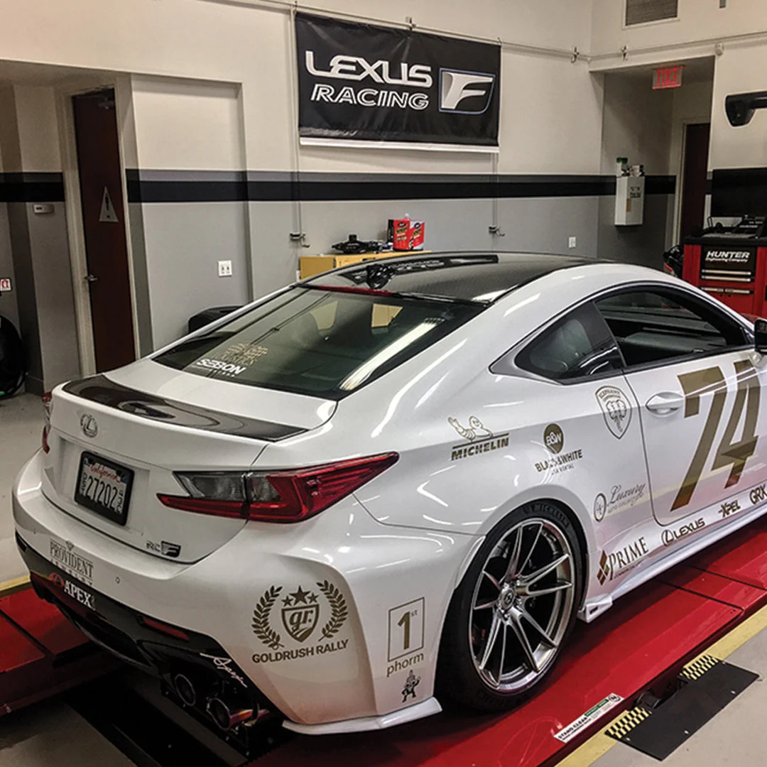 Lexus RC-F NIA Rear Lip Spats bodykit 2015-2019 in ABS or Carbon Fiber - Image 6