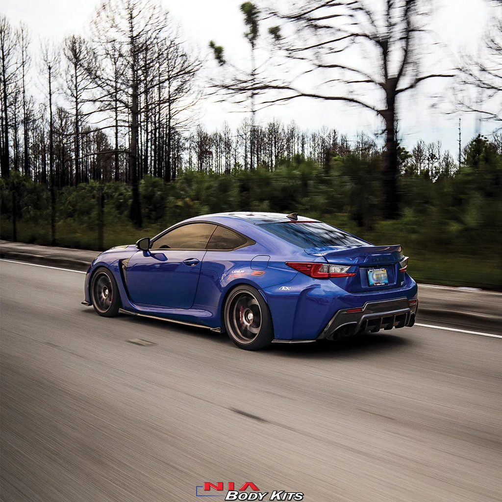 Lexus RC-F NIA Rear Wing Ducktail Spoiler V3 w/ New Lexus Emblem 2015-2025 in ABS - Image 2