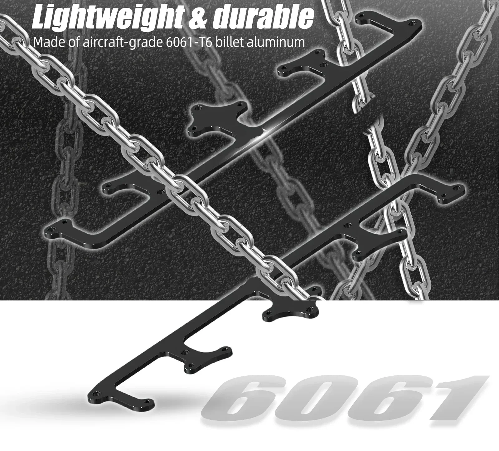 LS1 LS2 LS3 LS6 LM7 LQ4 LQ9  Billet Aluminum Square Coil Bracket Kit D585 Heat-Sink - Image 3