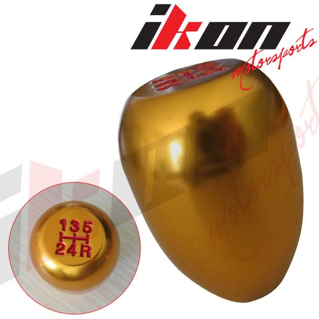M10X1.5 MT Manual Transmission T-R Gear Gold Shift Knob VW Golf - Image 2