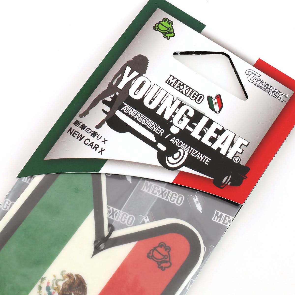 Mexico Flag New Car Scent Paper Hanging Air Freshener - Image 3