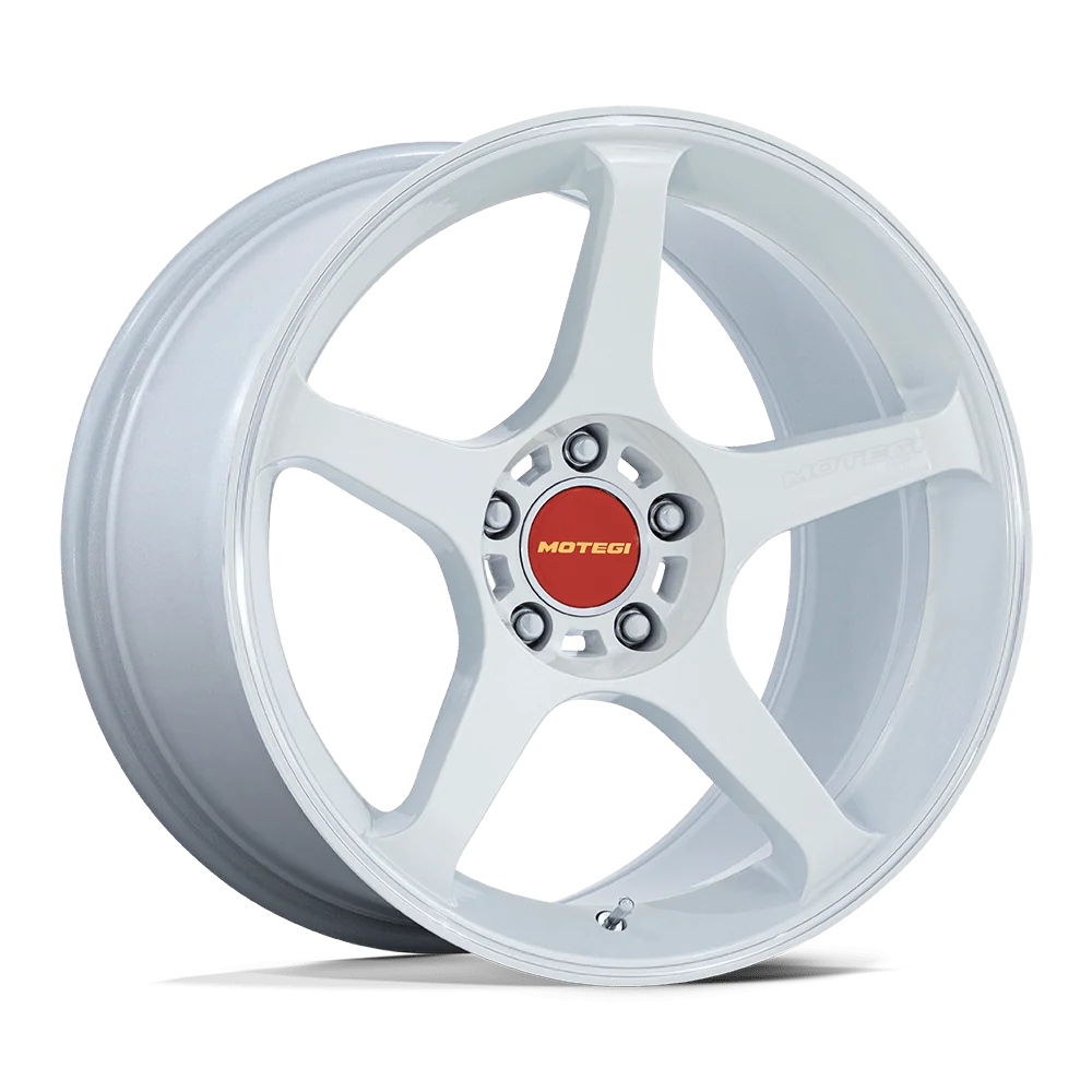 Motegi BATTLE V 18X9.5 5X114  ET+38 MA-WHT MCH Set of 4 TPA