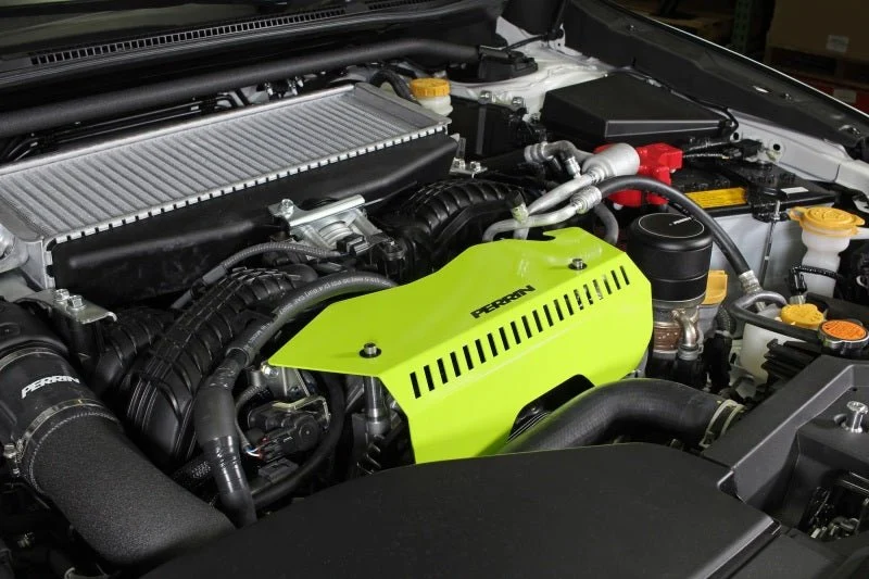 Perrin [22-26 WRX] Pulley Cover - Neon Yellow - Image 8