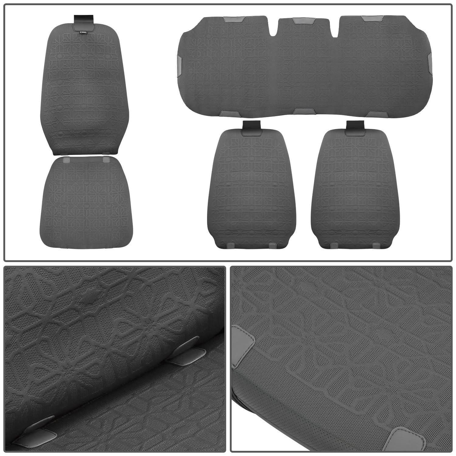 Protex Series Full Set Seat Covers - Dark Grey - Image 5