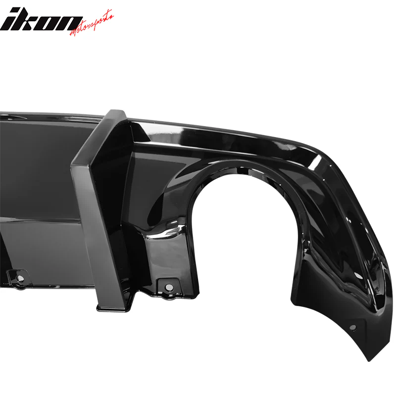 Rear Bumper Diffuser for 2020-2024 Dodge Charger Widebody IKON Style P - Image 9