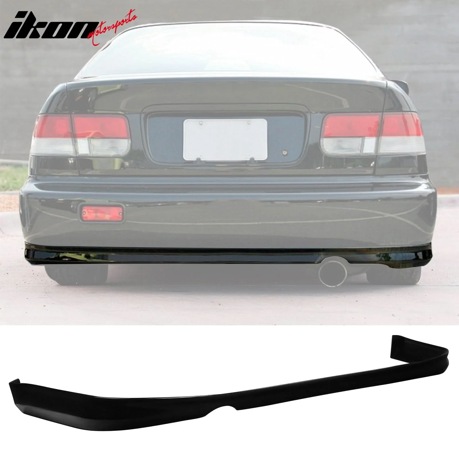 Rear Diffuser & Front Lip ForÂ 1992-1995 Honda Civic JDM Unpainted - Image 2