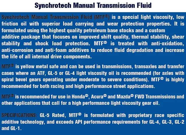 Synchrotech ST-MTF-5 Synchrotech MTF 5 liter pack - Image 2