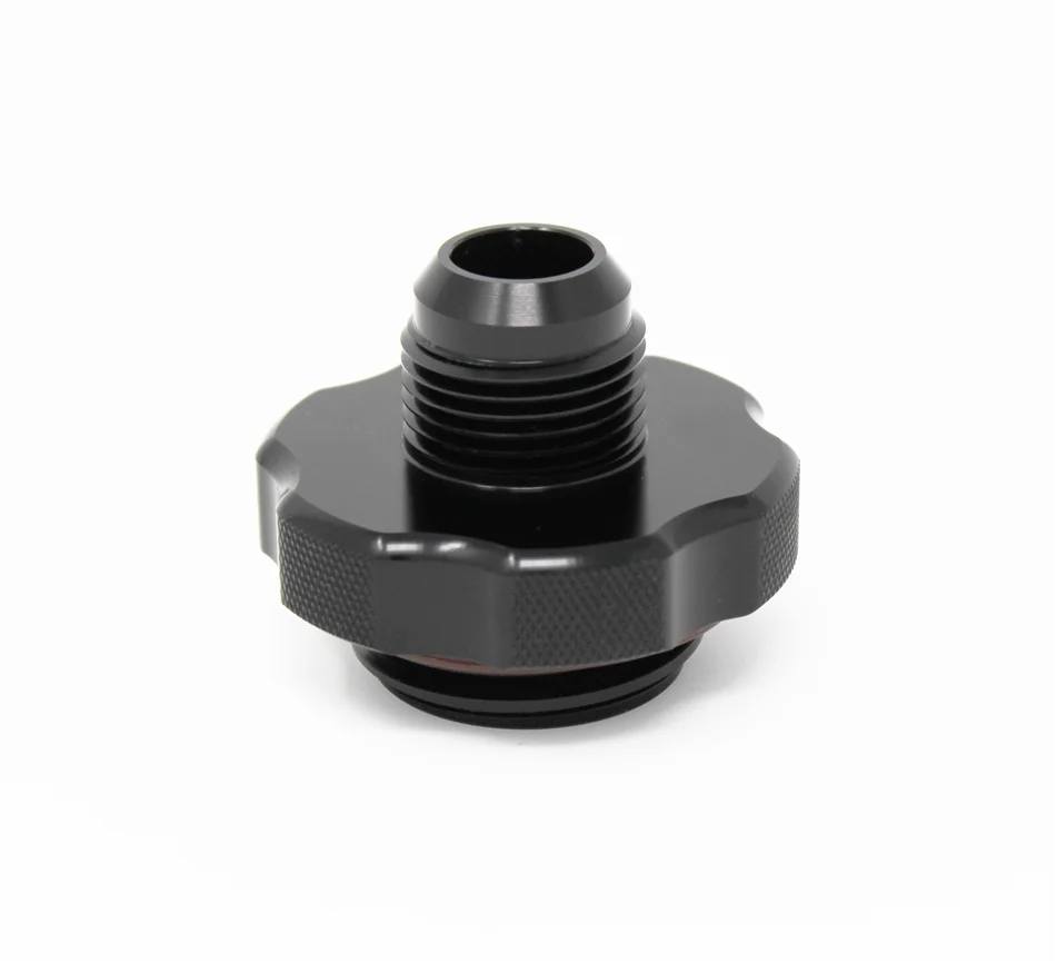 Torque Solution -12an Breather Oil Cap (Black): Subaru Engines