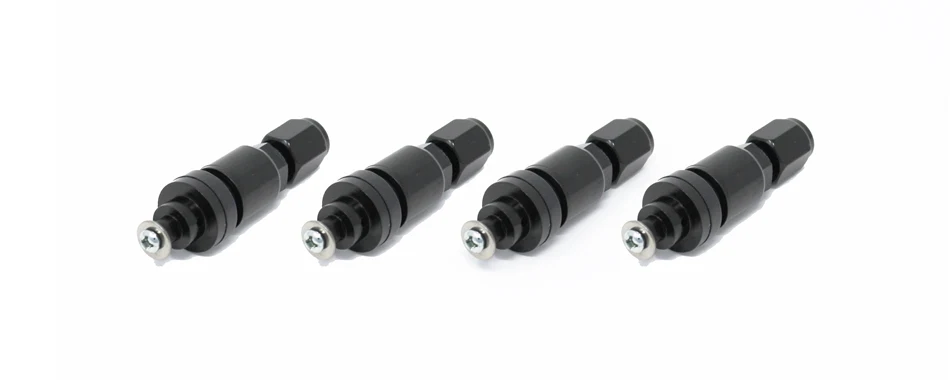 Torque Solution Billet TPMS Valve Stem Kit (Black): Subaru / Ford
