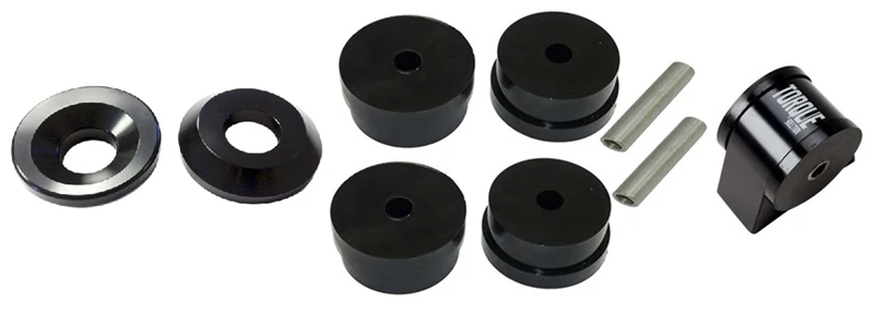 Torque Solution Side / Rear Mount Inserts & Billet Front Engine Mount Combo: Mitsubishi Evolution X 2008-2014