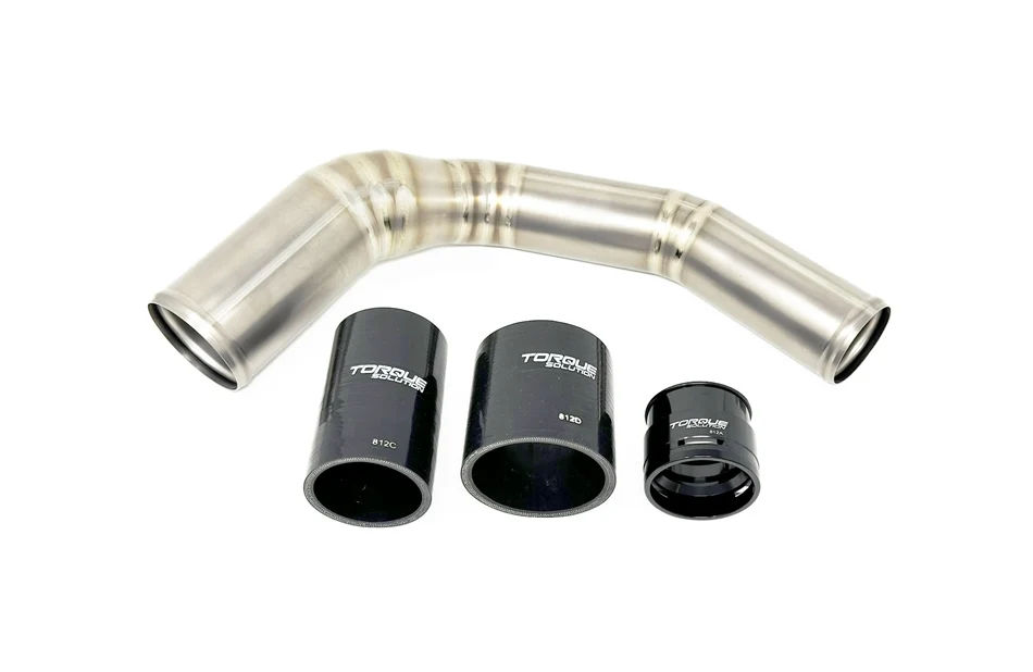 Torque Solution Top Mount Charge Pipe: Subaru WRX 22+ / Ascent 19-23 / Outback XT 20+ - Titanium Brushed / Raw