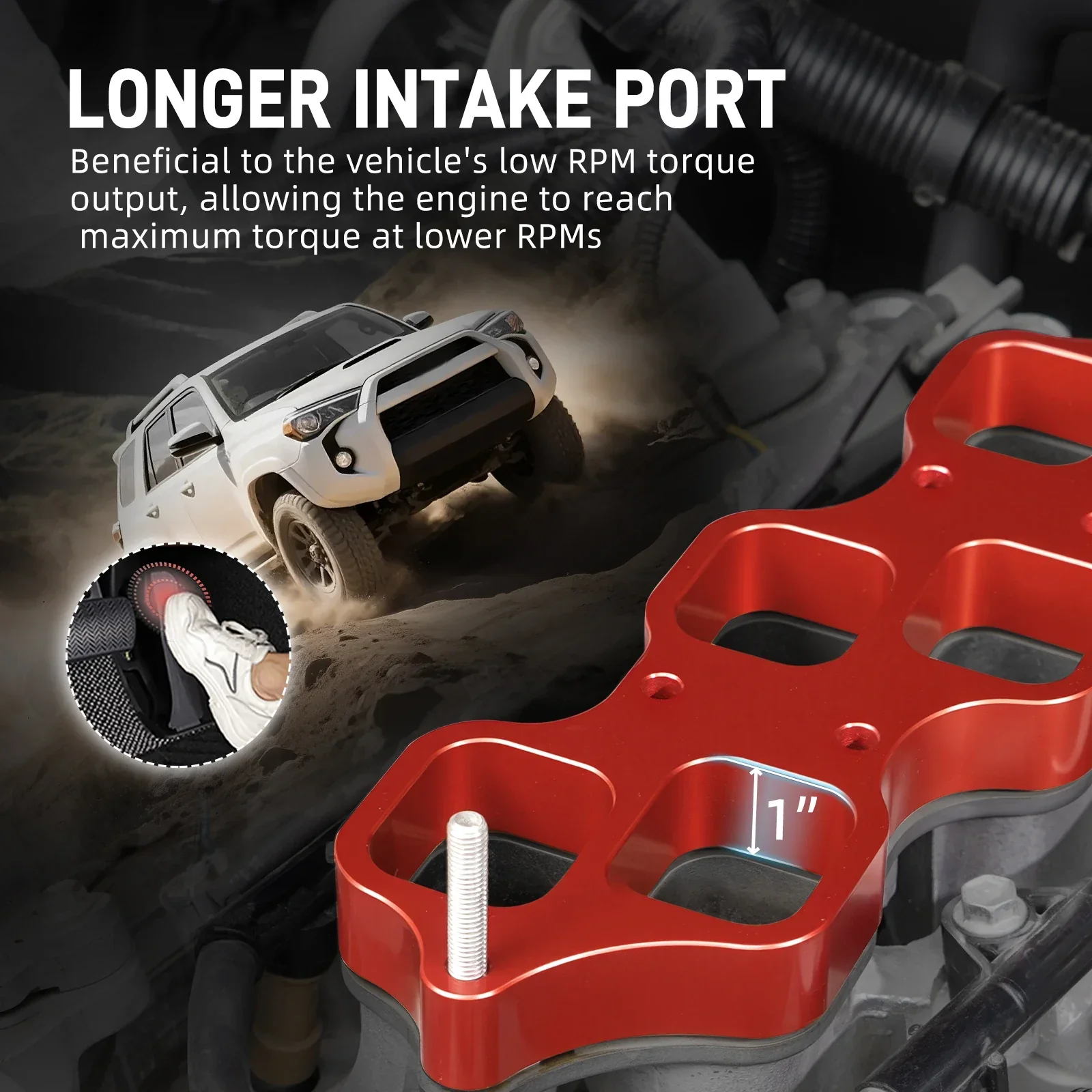 Toyota FJ Cruiser / 4Runner / Tundra 4.0L V6 Billet Aluminum Intake Manifold Adapter 1GR-FE 2010 - 2024 - Image 5