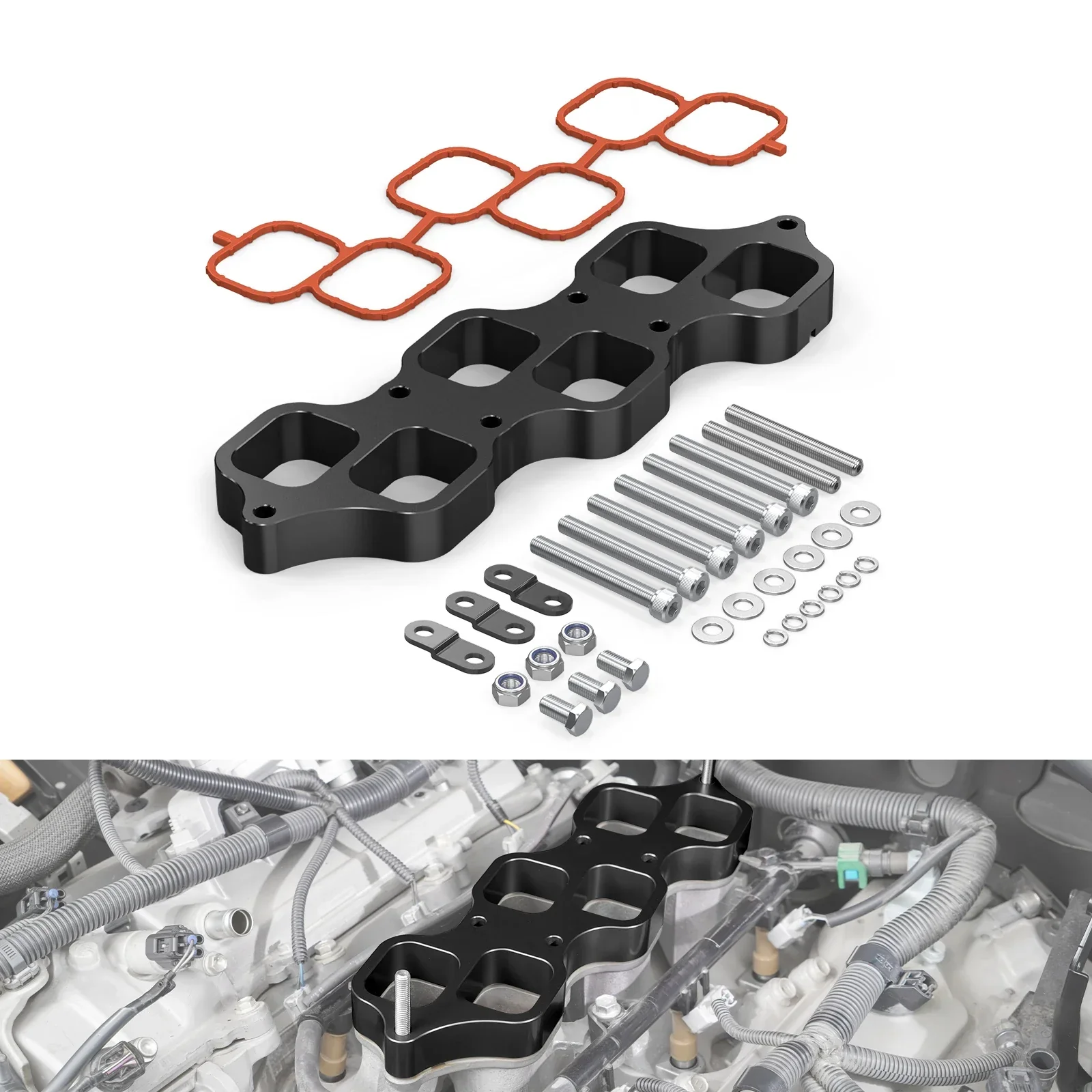 Toyota FJ Cruiser / 4Runner / Tundra 4.0L V6 Billet Aluminum Intake Manifold Adapter 1GR-FE 2010 - 2024 - Image 7