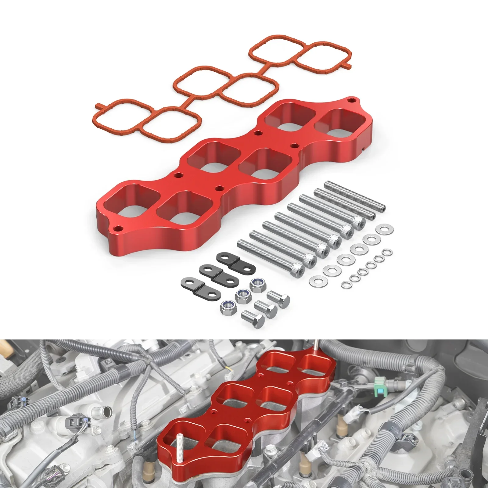 Toyota FJ Cruiser / 4Runner / Tundra 4.0L V6 Billet Aluminum Intake Manifold Adapter 1GR-FE 2010 - 2024 - Image 8