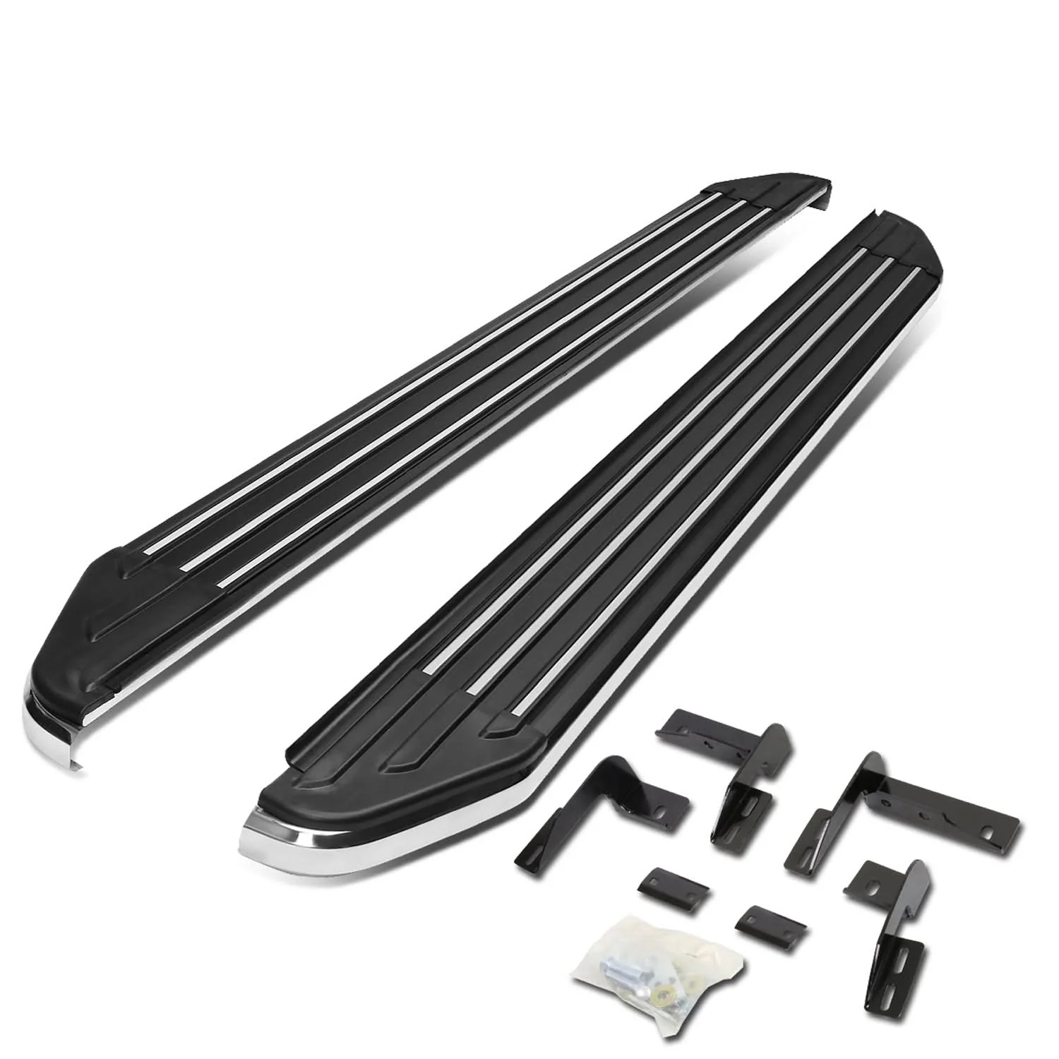 Toyota RAV4 6 Inch Aluminum Running Boards - Black