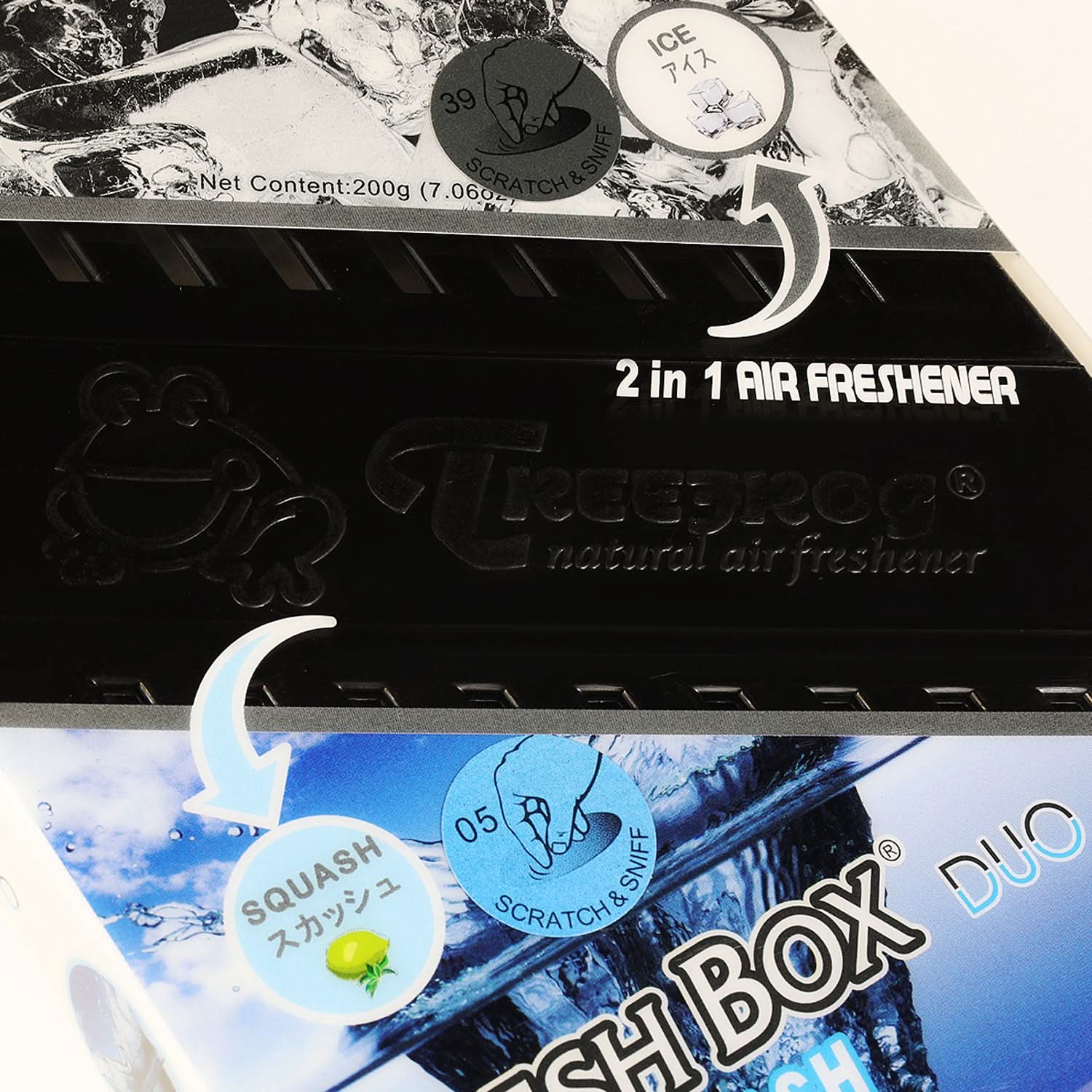 Tree Frog 2-in-1 Fresh Box Duo Air Freshener - 200G Gel Lemon Squash - Image 4