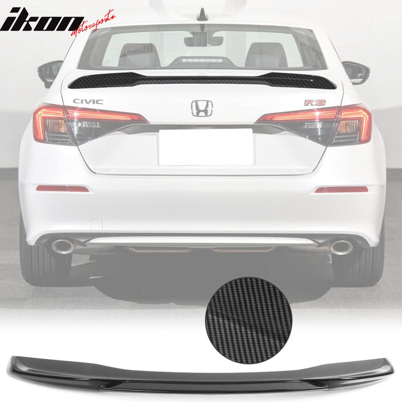 Trunk Spoiler for 2022-2023 Honda Civic 11th Gen Sedan SI RS Style ABS