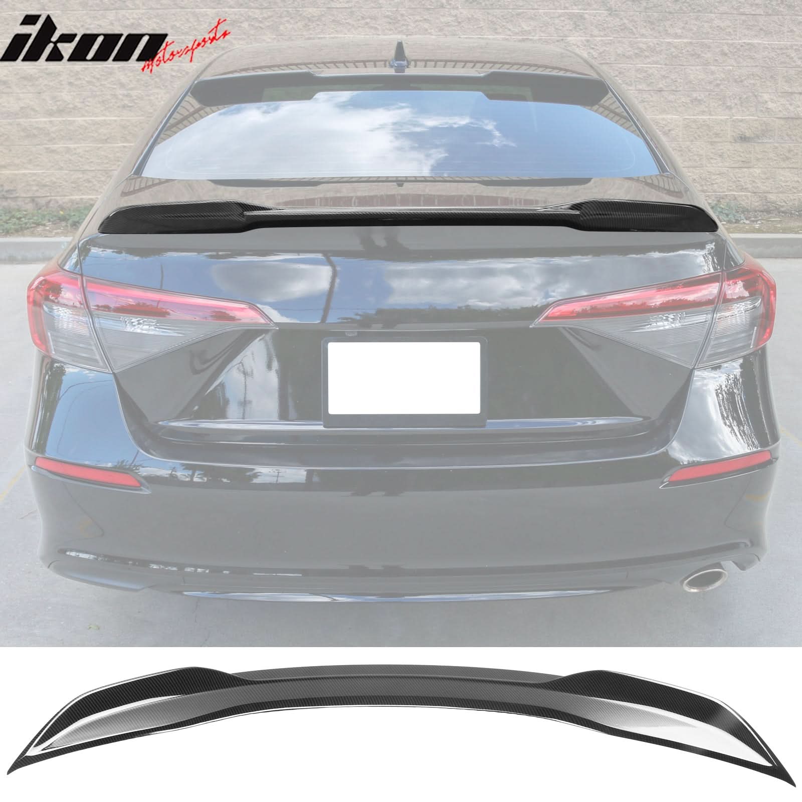 Trunk Spoiler for 2022-2023 Honda Civic 11th Gen Sedan SI RS Style ABS - Image 11