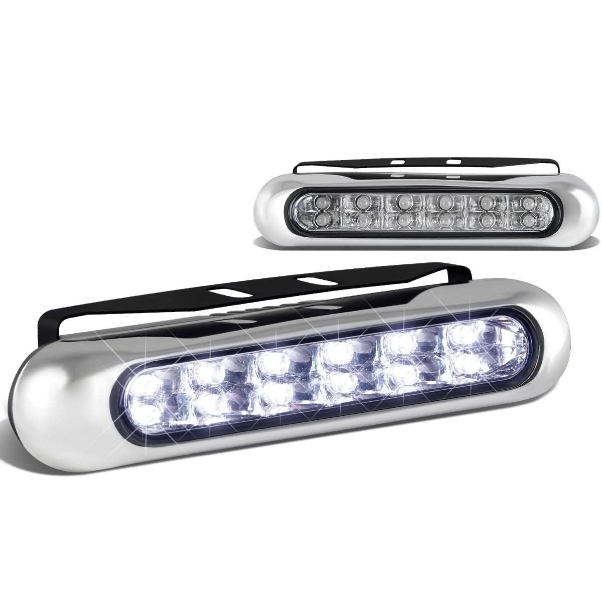 Universal 12 LED DRL Clear Fog Lights - Image 3