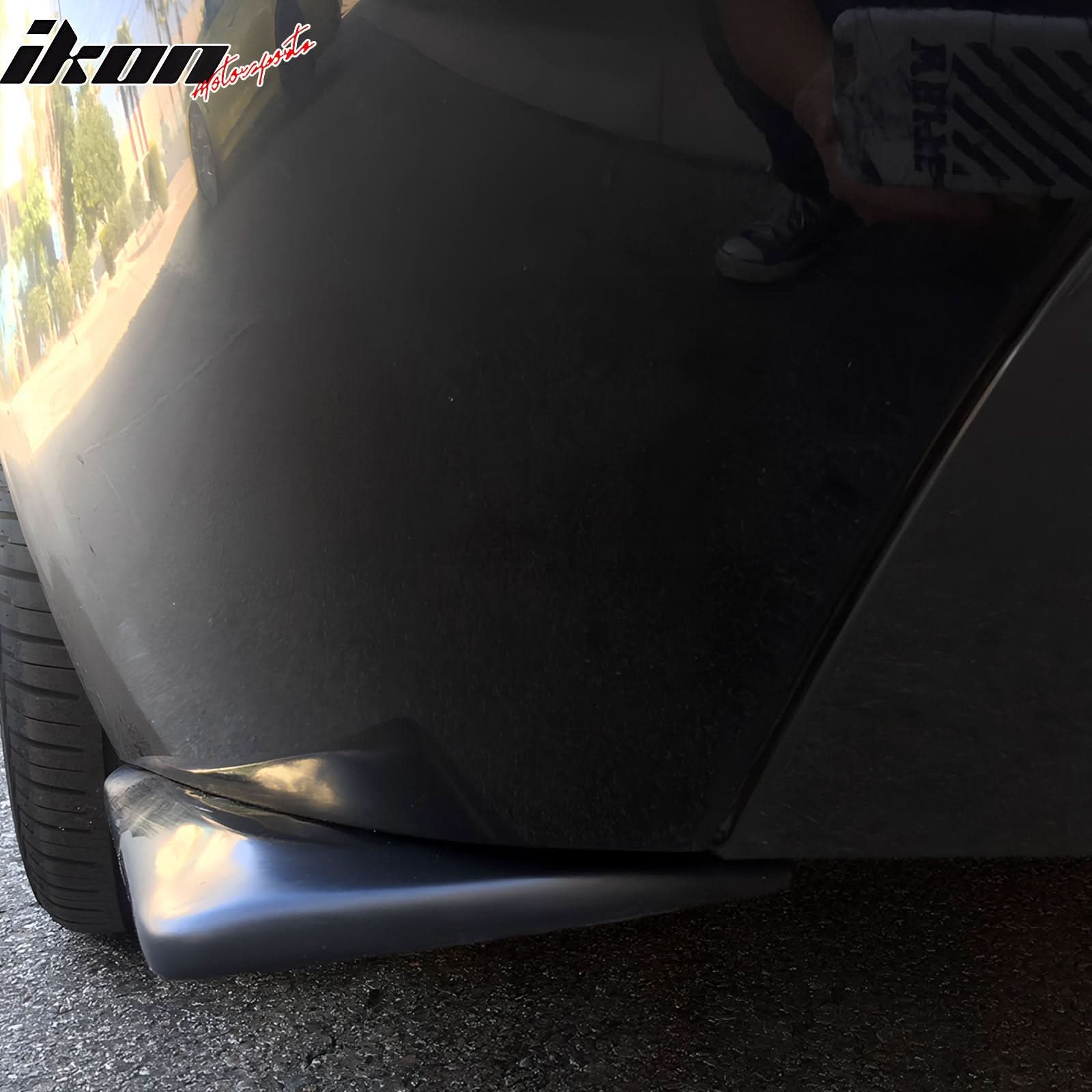 Universal 17" x 7" DT Style Rear Lip Side Corner Aprons Canard Caps - Image 4