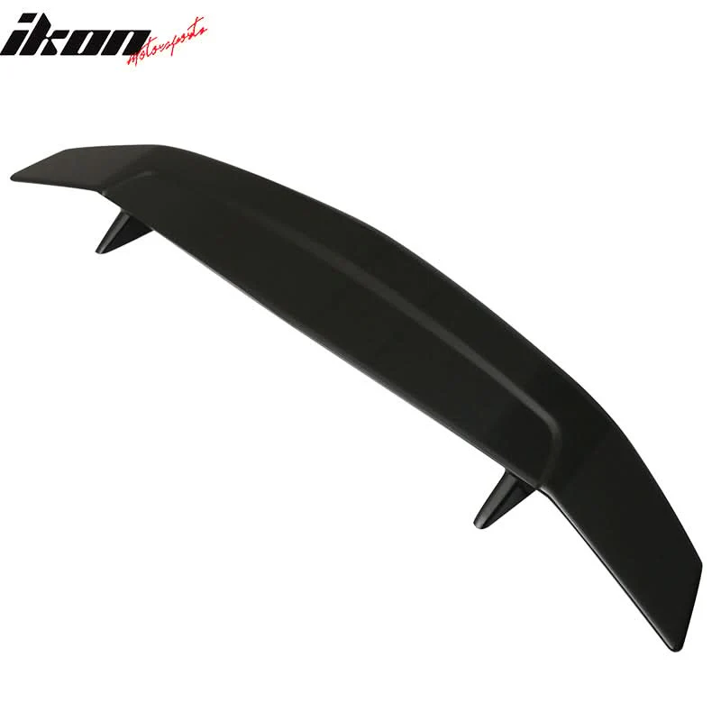 Universal 2 Post Gloss Rear Trunk Spoiler Wing w/ 3RD Brake Light ABS - Image 3