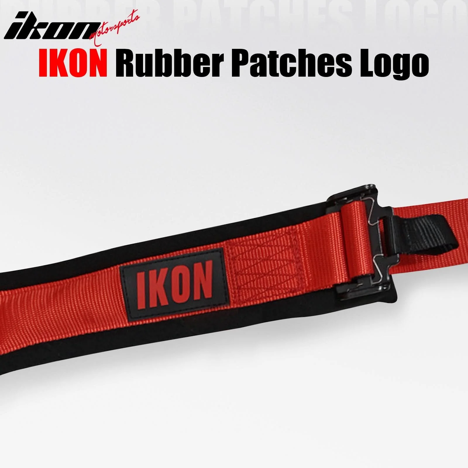 Universal 4 Point Racing Seat Belt Harness 2" Strap Buckle Red - Image 7
