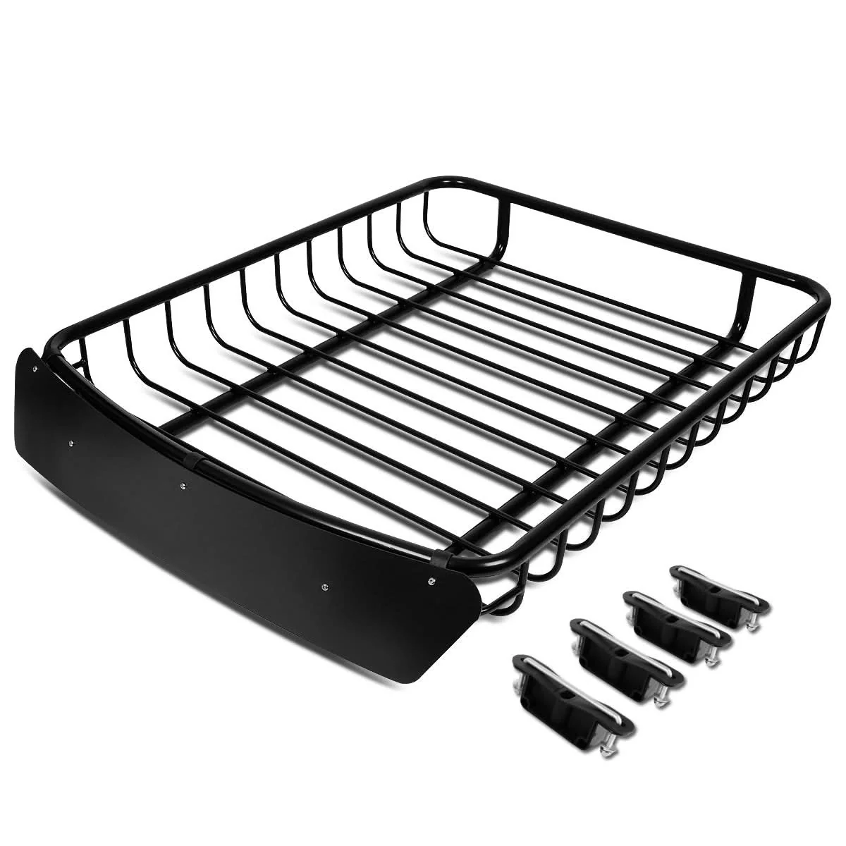 Universal 51" x 40" Steel Roof Rack Basket - Black - Image 3