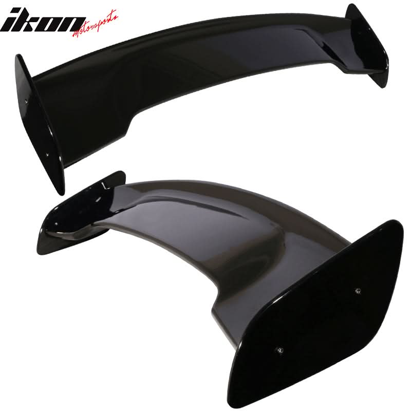 Universal 57In GT Style Gloss Black Trunk Spoiler LED Brake Light ABS - Image 5
