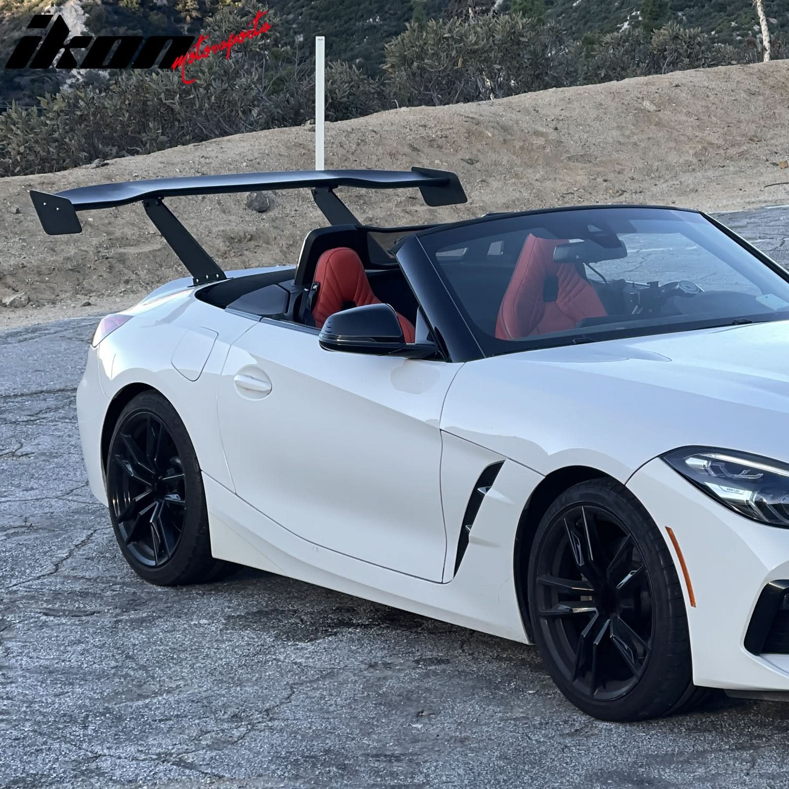 Universal 61'' GT Trunk Spoiler V1 Brackets V4D Legs + Side Plates ABS - Image 4