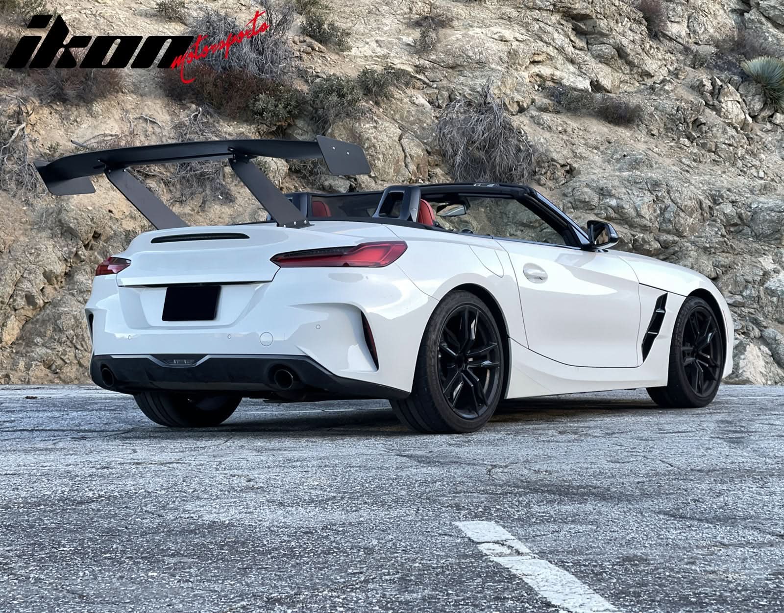 Universal 61'' GT Trunk Spoiler V1 Brackets V4D Legs + Side Plates ABS - Image 5