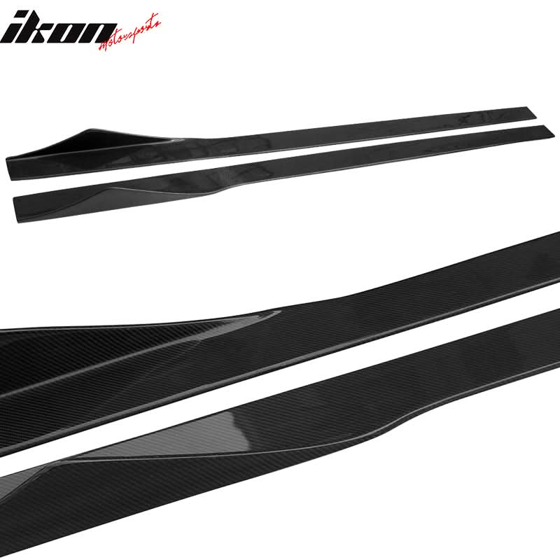Universal 75 Inch Side Skirt Extension Splitter Carbon Fiber CF - Image 2