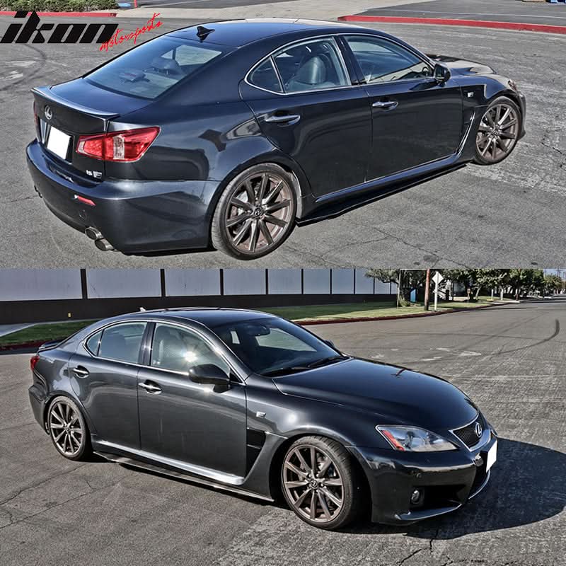 Universal 79.5" Carbon Fiber Add On Flat Bottom Side Skirt Extension - Image 2