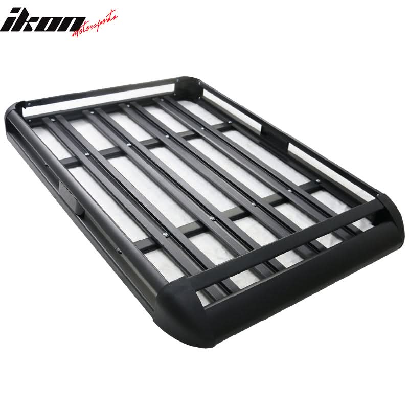 Universal Black Roof Rack Luggage Carrier W/ Cross Bar Aluminum - Image 4