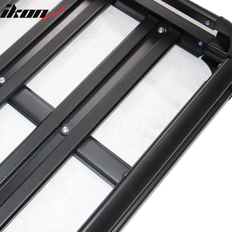 Universal Black Roof Rack Luggage Carrier W/ Cross Bar Aluminum - Image 6